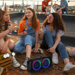 Cargue la imagen en el visor de la galería, Bocina Bluetooth Recargable 2x6.5 Pulgadas Daewoo Megabox Dw1988 Luz Led Rgb