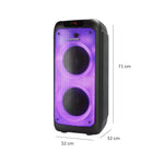 Cargue la imagen en el visor de la galería, Bocina Recargable Bluetooth 2x8" Daewoo Party Radio Fm Tws DW-2000 80w