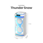 Cargue la imagen en el visor de la galería, Daewoo Bafle 2x8" Thunder Snow TWS Subwoofer Integrado, Batería Recargable y Luces Led