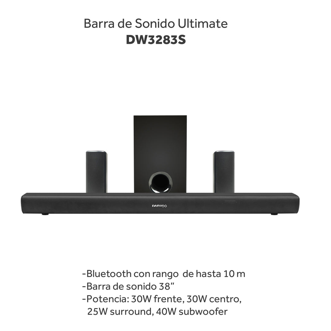Barra De Sonido Teatro En Casa Daewoo Subwoofer Ultimate 5.1