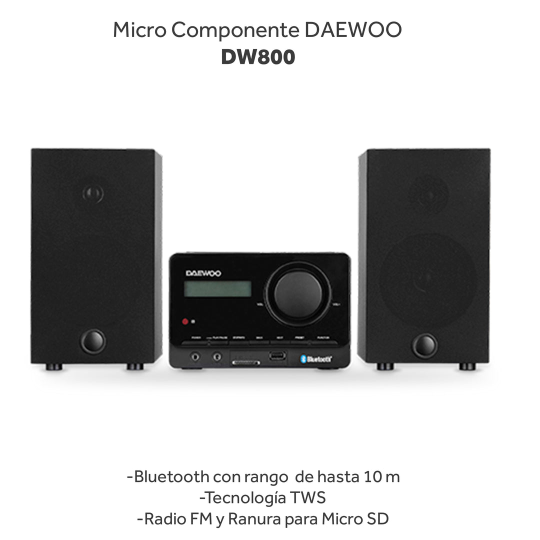 Minicomponente Bluetooth Daewoo DW-800