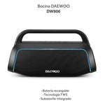 Cargue la imagen en el visor de la galería, Bocina Inalámbrica Bluetooth Recargable Radio Fm Tws Dw806 Color Negro