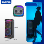 Cargue la imagen en el visor de la galería, Daewoo Bafle 2x10" Thunder Plus TWS Subwoofer Integrado, Batería Recargable y Luces Led DW2010
