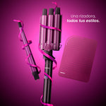 Cargue la imagen en el visor de la galería, ⭐Rizador Waflera DW-RZ2 Daewoo 3 en 1 de Barriles Rizador Triple Wave + Ferro Intercambiable