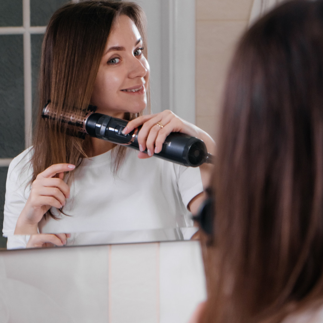 Daewoo Cepillo de Aire + Plancha para Cabello Alaciadora y Rizadora