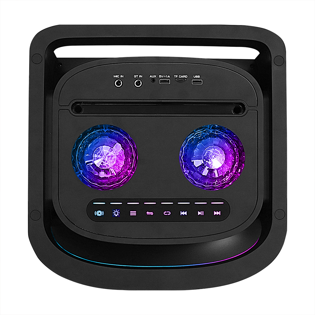 Bafle Daewoo DW2024 Amplificado Portátil 100W con Bluetooth, TWS, Karaoke, Luces LED, Radio FM