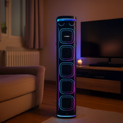 Bafle Daewoo DW2024 Amplificado Portátil 100W con Bluetooth, TWS, Karaoke, Luces LED, Radio FM