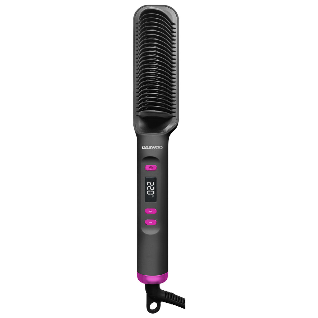 Cepillo Alaciador Daewoo Glam‑Flow DW-PA Cepillo Alisador Térmico de Cerámica  Anti Frizz, Temperatura Ajustable 80 °C – 220 °C