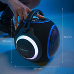 Cargue la imagen en el visor de la galería, Bocina Portátil Daewoo DW230 Power Ball Bluetooth Tecnología IPX4 Bass Boost e Iluminación