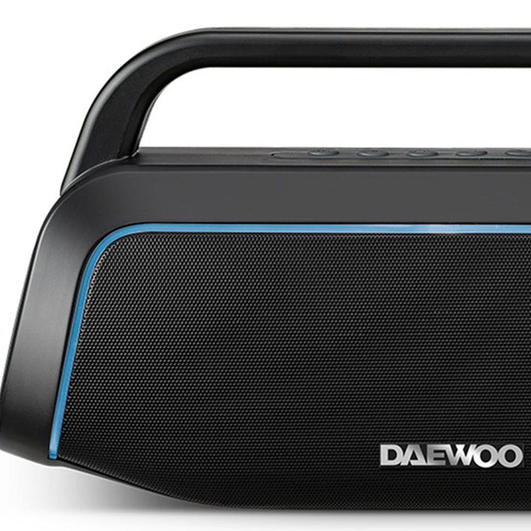 Bocina Inalámbrica Bluetooth Recargable Radio Fm Tws Dw-806 Color Negro