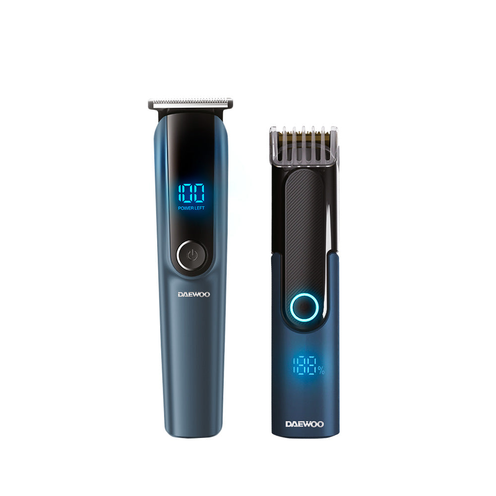 Kit Rasuradoras Afeitadora 11 en 1 Daewoo DW‑RECST + DW‑REC1  para Cabello 4 Cabezales Intercambiables Para Nariz y Orejas, Para Hombre