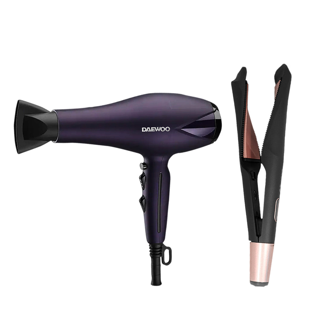 Daewoo Secadora de Cabello y Plancha Alaciadora de Cabello