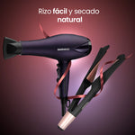 Cargue la imagen en el visor de la galería, Plancha Alaciadora y RizadoraDW-RZ1 + Secadora DW-SE1 de Cabello 2 Velocidades Protección de Cabello