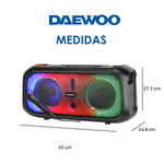 Cargue la imagen en el visor de la galería, Bocina Recargable 2x6.5 Pulgadas Daewoo Boombox Dw-1987
