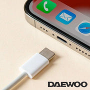 Cargador Turbo Daewoo Carga Rapida Cable Tipo C Usb 45w